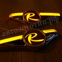 светодиодный поворотник на R,светодиодный поворотник для R,светодиодный поворотник с логотипом R,светодиодный поворотник с эмблемой R,led поворотник R,светодиодный LED повторитель поворота для автомобиля R