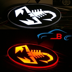 Светящийся логотип Скорпион,светящаяся эмблема Scorpio,светящийся логотип на авто скорпион,светящийся логотип на автомобиль Scorpio,подсветка логотипа Scorpio,купить,заказать,доставка