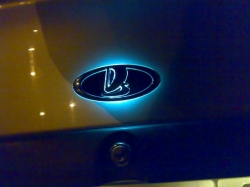 Светящийся логотип VAZ Kalina,светящаяся эмблема VAZ Kalina,светящийся логотип на авто VAZ Kalina,светящийся логотип на автомобиль VAZ Kalina,подсветка логотипа VAZ Kalina,2D,3D,4D,5D,6D