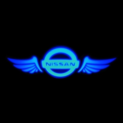 NISSAN,Тень логотипа nissan,Подсветка днища с логотипом nissan,Проекция логотипа авто под бампер nissan,Проектор логотипа nissan,Подсветка машины с логотипом nissan