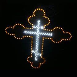 Светящийся логотип для грузовика Двойной Крест