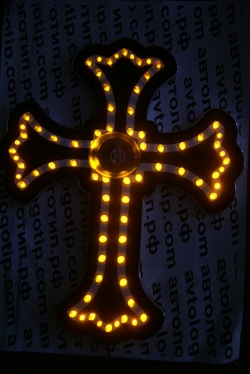 Светодиодная табличка Крест