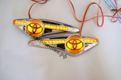 светодиодный поворотник на toyota,светодиодный поворотник для toyota,светодиодный поворотник с логотипом toyota, светодиодный поворотник с эмблемой toyota,led поворотник toyota,светодиодный LED повторитель поворота для автомобиля toyota