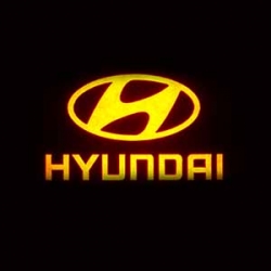 HYUNDAI,Тень логотипа HYUNDAI,Подсветка днища с логотипом HYUNDAI,Проекция логотипа авто под бампер HUYNDAI,Проектор логотипа HYUNDAI,Подсветка машины с логотипом HYUNDAY