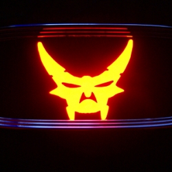 Тень логотипа черт,Подсветка днища с логотипом дьювол,Проекция логотипа авто под бампер дьявол,Проектор логотипа чёрт,Подсветка машины с логотипом черт 