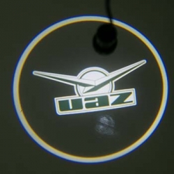 Подсветка логотипа в двери UAZ,подсветка дверей с логотипом UAZ,Штатная подсветка UAZ,подсветка дверей с логотипом авто UAZ,светодиодная подсветка логотипа UAZ в двери,Лазерные проекторы UAZ в двери,Лазерная подсветка UAZ