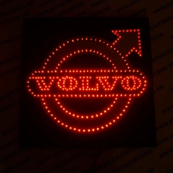 Светящийся логотип VOLVO Red,светящийся логотип для грузовика VOLVO Red,светящаяся эмблема VOLVO Red,табличка VOLVO Red,картина VOLVO Red,логотип на стекло VOLVO Red,светящаяся картина VOLVO Red,светодиодный логотип VOLVO Red,Truck Led Logo VOLVO Red,12v,