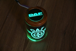 Пепельница с подсветкой логотипаDAF,автомобильная пепельница с логотипом DAF,пепельница DAF,пепельница с подсветкой DAF,светящаяся пепельница DAF,пепельница автомобильная с подсветкой DAF,светящаяся пепельница с логотипом DAF