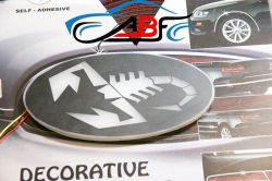 Светящийся логотип Скорпион,светящаяся эмблема Scorpio,светящийся логотип на авто скорпион,светящийся логотип на автомобиль Scorpio,подсветка логотипа Scorpio,купить,заказать,доставка