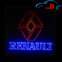 Светящийся логотип RENAULT,светящийся логотип для грузовика RENAULT,светящаяся эмблема RENAULT,табличка RENAULT