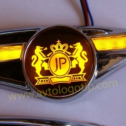 JP,Светодиодный поворотник с логотипом авто JP