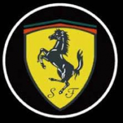 Подсветка логотипа в двери Ferrari,подсветка дверей с логотипом Ferrari,Штатная подсветка Ferrari,подсветка дверей с логотипом авто Ferrari,светодиодная подсветка логотипа Ferrari в двери,Лазерные проекторы Ferrari в двери,Лазерная подсветка Ferrari