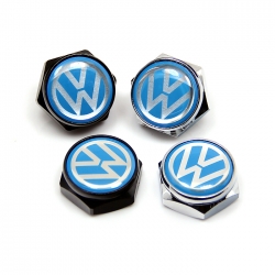 болты номерного знака с логотипом Volkswagen,Декоративный болт для номерного знака с логотипом Volkswagen,Болты для крепления госномера Volkswagen,декоративных болтов на номерные знаки логотипом Volkswagen купить,заказать,доставка