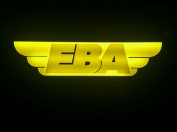 Светящаяся табличка ТК ЕВА,Светящиеся таблички на стекло для транспортной компании ЕВА город Иркутск. Светящиеся таблички были изготовлены полноцветные и светодиодные.