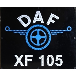 Светящийся логотип DAF XF105,светящийся логотип для грузовика DAF XF105,светящаяся эмблема DAF XF105,табличка DAF XF105,картина DAF XF105,логотип на стекло DAF XF105,светящаяся картина DAF XF105,светодиодный логотип DAF XF105,Truck Led Logo DAF XF105,12v,