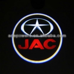 Подсветка логотипа в двери JAC,подсветка дверей с логотипом JAC,Штатная подсветка JAC,подсветка дверей с логотипом авто JAC,светодиодная подсветка логотипа JAC в двери,Лазерные проекторы JAC в двери,Лазерная подсветка JAC