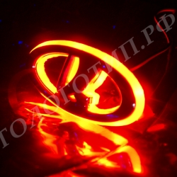 Светящийся логотип VAZ 12*5 см,светящаяся эмблема VAZ 12*5 см,светящийся логотип на авто VAZ 12*5 см,светящийся логотип на автомобиль VAZ 12*5 см,подсветка логотипа VAZ 12*5 см,2D,3D,4D,5D,6D