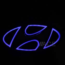 Светящийся логотип Hyundai,светящаяся эмблема Hyundai,светящийся логотип на авто Hyundai,светящийся логотип на автомобиль  Hyundai,подсветка логотипа Hyundai,2D,3D,4D,5D,6D