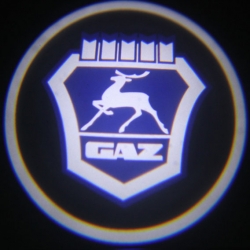 Подсветка логотипа в двери ГАЗ,подсветка дверей с логотипом ГАЗ,Штатная подсветка ГАЗ,подсветка дверей с логотипом авто ГАЗ,светодиодная подсветка логотипа ГАЗ в двери,Лазерные проекторы ГАЗ в двери,Лазерная подсветка ГАЗ
