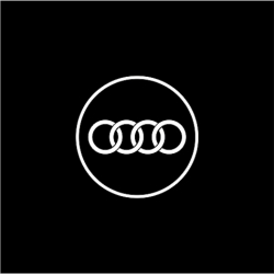 Подсветка в двери с логотипом Audi мощностью 5W - новый вариант тюнинга! В дверь авто устанавливается миниатюрный проектор, который выводит на асфальт четкое цветное изображение логотипа.