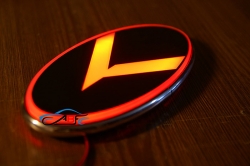 светящийся логотип на автомобиль KIA Sigma,подсветка логотипа KIA Sigma,2D,3D,4D,5D,6D