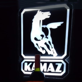 Светящаяся картина Камаз в спальник,светящийся логотип для грузовика Камаз,светящаяся эмблема Камаз,табличка Камаз,картина Камаз,логотип на стекло Камаз,светящаяся картина Камаз,светодиодный логотип Камаз,Truck Led Logo Камаз,12v,24v