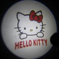 Подсветка логотипа в двери Hello Kitty,подсветка дверей с логотипом Hello Kitty,Штатная подсветка Hello Kitty,подсветка дверей с логотипом авто Hello Kitty,светодиодная подсветка логотипа Hello Kitty в двери,Лазерные проекторы Hello Kitty в двери,Лазерная