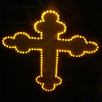 Светящийся логотип для грузовика Крест