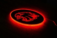 Светящийся логотип "Голова орла",светящаяся эмблема "Голова орла",светящийся логотип на авто "Голова орла",светящийся логотип на автомобиль "Голова орла",подсветка логотипа "Голова орла" ,2D,3D,4D,5D,6D