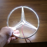 Светящийся логотип грузовика Mercedes,светящаяся эмблема грузовика Mercedes,светящийся логотип на авто грузовика Mercedes,светящийся логотип на автомобиль грузовика Mercedes,подсветка логотипа грузовика Mercedes,2D,3D,4D,5D,6D