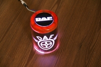 Пепельница с подсветкой логотипаDAF,автомобильная пепельница с логотипом DAF,пепельница DAF,пепельница с подсветкой DAF,светящаяся пепельница DAF,пепельница автомобильная с подсветкой DAF,светящаяся пепельница с логотипом DAF