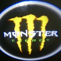 Беспроводная подсветка дверей с логотипом Monster