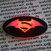 Светящийся логотип KIA Sportage Бэтмен & Супермен