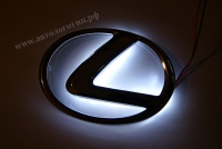 Светящийся логотип LEXUS,светящаяся эмблема LEXUS,светящийся логотип на авто LEXUS,светящийся логотип на автомобиль LEXUS,подсветка логотипа LEXUS,2D,3D,4D,5D,6D