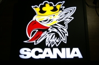 Светящийся,логотип,SCANIA,для,грузовика,светящаяся,эмблема,картина,на,стекло,Truck Led Logo SCANIA,12v,24v