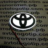 2D светящийся логотип Toyota (Тойота)