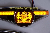 JP,Светодиодный поворотник с логотипом авто JP