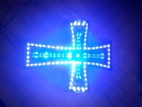 Светящийся логотип Крест 2а контура,светящийся логотип для грузовика Крест,светящаяся эмблема Крест,табличка Крест,картина Крест,логотип на стекло Крест,светящаяся картина Крест,светодиодный логотип Крест,Truck Led Logo Крест,12v,24v