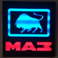 Светящийся логотип маз,светящийся логотип для грузовика маз,светящаяся эмблема маз,табличка маз,картина маз,логотип на стекло маз,светящаяся картина маз,светодиодный логотип маз Truck,Truck Led Logo маз 12v 24v