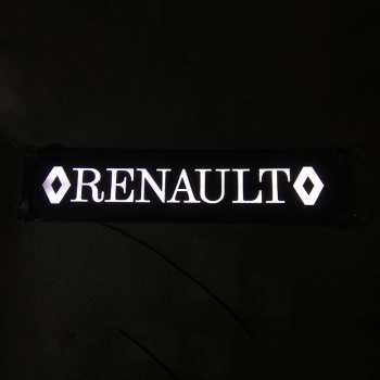 Светящийся логотип RENAULT,светящийся логотип для грузовика RENAULT,светящаяся эмблема RENAULT,табличка RENAULT,картина RENAULT,логотип на стекло RENAULT,светящаяся картина RENAULT,светодиодный логотип RENAULT,Truck Led Logo RENAUL