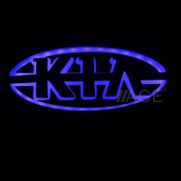 Светящийся логотип KIA,светящаяся эмблема KIA,светящийся логотип на авто KIA,светящийся логотип на автомобиль  KIA,подсветка логотипа KIA,2D,3D,4D,5D,6D