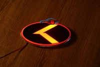 Светящийся логотип KIA Sigma,светящаяся эмблема KIA Sigma,светящийся логотип на авто KIA Sigma,светящийся логотип на автомобиль KIA Sigma,подсветка логотипа KIA Sigma,2D,3D,4D,5D,6D