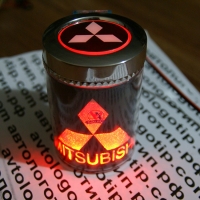 Пепельница с подсветкой 2D логотип Mitsubishi