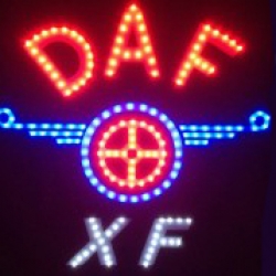 Светящийся логотип DAF XF,светящийся логотип для грузовика DAF XF,светящаяся эмблема DAF XF,табличка DAF XF,картина DAF XF,логотип на стекло DAF XF,светящаяся картина DAF XF,светодиодный логотип DAF XF,Truck Led Logo DAF XF,12v,24v