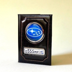 Обложки для автодокументов Subaru,Обложки для документов Subaru,обложка для документов на машину с маркой машины и номером Субару,Обложка для документов на машину Субару,Обложки для автодокументов с гос. номером,Обложки для автодокументов с гос 